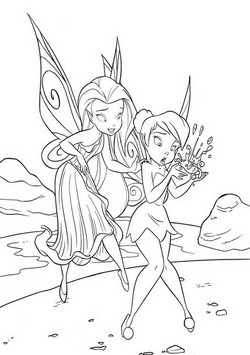 coloriage clochette et le talent d ondine